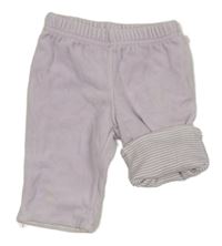 Lila sametové podšité tepláky