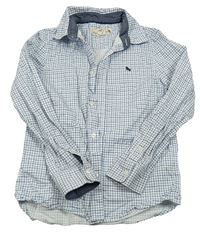 Bílo-modrá kostkovaná košile H&M