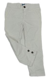 Bílé manšestrové kalhoty GAP