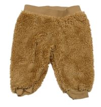 Hnědé chlupaté tepláky Lupilu