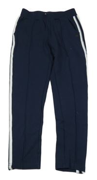 Tmavomodré teplákové chino kalhoty s pruhy Vingino