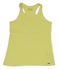 Žlutý žebrovaný top Zara