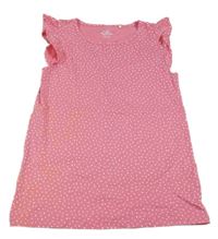 Růžové puntíkaté tričko Topolino