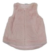 Růžová kožešinová podšitá vesta So Cute