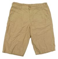 Hnědé plátěné kraťasy Benetton