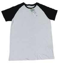 Bílo-černé tričko Primark
