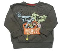 Tmavošedá mikina s Marvel George
