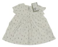 Nové - bílé květované šaty H&M