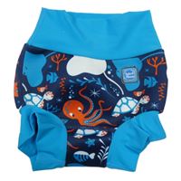 Modro-tmavomodré neoprenové plavky s mořskými živočichy splash about 