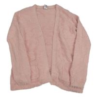 Růžový chlupatý cardigan C&A