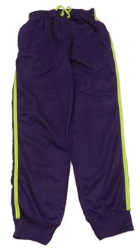 Fialovo-zelené sportovní tepláky s pruhy zn. X-mail