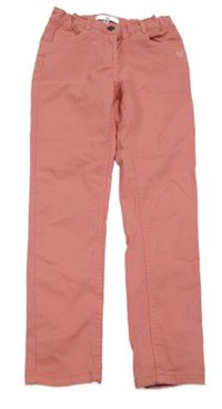 Růžové skinny rifle se srdíčkem River Island