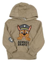 Béžová mikina s kapucí - Tlapková patrola C&A