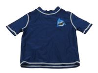 Tmavomodré UV tričko se žralokem OshKosh