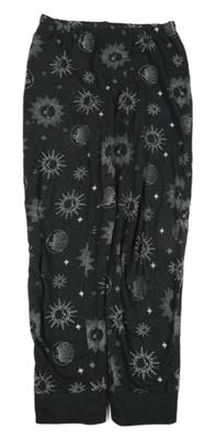 Tmavošedé pyžamové kalhoty s vesmírem C&A