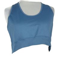 Dámský modrý sportovní funkční crop top Workout 
