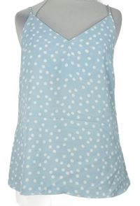 Dámský světlemodrý puntíkovaný top Primark 