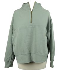 Dámská světlekhaki žebrovaná mikina Primark 