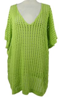 Dámská limetková perforovaná svetrová tunika Yours 