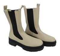 Nové - Dámské béžovo-černé koženkové chelsea boty Primark vel. 39