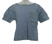 Dámská modro-bílá proužkovaná halenka Zara