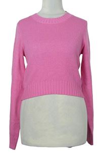 Dámský růžový crop svetr H&M