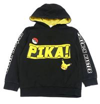 Černá mikina s Pikachu a kapucí 