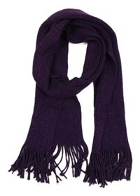 Fialová třpytivá šála