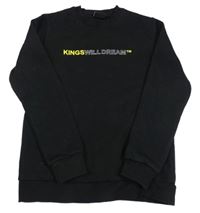 Černá mikina s nápisem