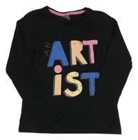 Černé triko s nápisem Little kids