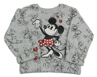 Světlešedá mikina s Minnie Disney