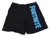 Černé bavlněné kraťasy s logem Fortnite C&A