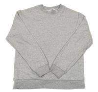Šedá melírovaná mikina H&M