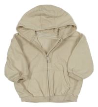 Krémová propínací mikina s kapucí George