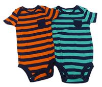 2x pruhované body Carter's