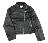 Černá koženková bunda Primark