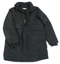 Černá šusťáková zimní bunda H&M