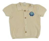 Vanilková pletená košile s mušlí H&M