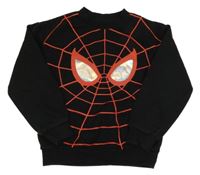Černá mikina s pavučinou a očima -  Spiderman