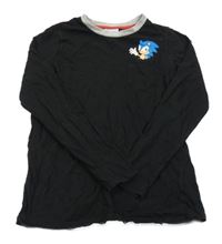 Černé pyžamové triko se Sonicem George