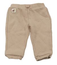 Pudrové prošívané tepláky s nášivkou C&A