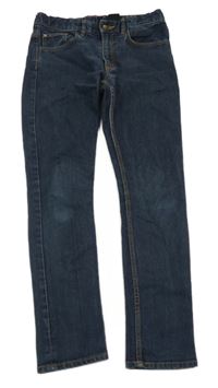 Tmavomodré skinny fit rifle H&M