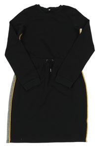 Černé šaty s pruhy C&A