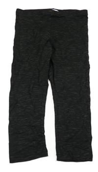 Černo-béžové melírované capri legíny H&M