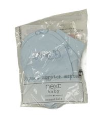 Nové - 2x - Světlemodré bavlněné rukavice se slony Next