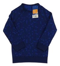 Nové - Tmavomodro-modré vzorované funkční spodní triko Lupilu