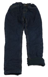 Tmavomodré zateplené rifle C&A