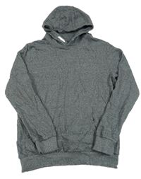 Šedá melírovaná mikina s kapucí M&S