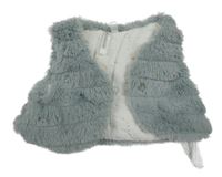 Šedá kožešinová zateplená vesta Orchestra