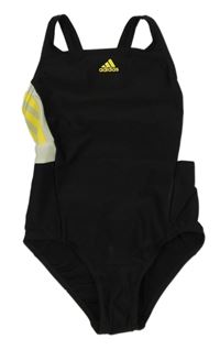 Černo-bílé jednodílné plavky Adidas